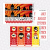 Family of Supers Printable Planner Stickers PNG Digital Download Monthly Kit