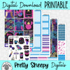 Fireworks Fun Printable Planner Stickers PNG Digital Download Weekly Vertical Kit