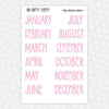 Fitness Princesses Monthly Kit for EC Planner | Monthly Planner Stickers