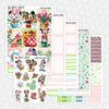 Flower and Garden Printable Planner Stickers PNG Digital Download Weekly Vertical Kit