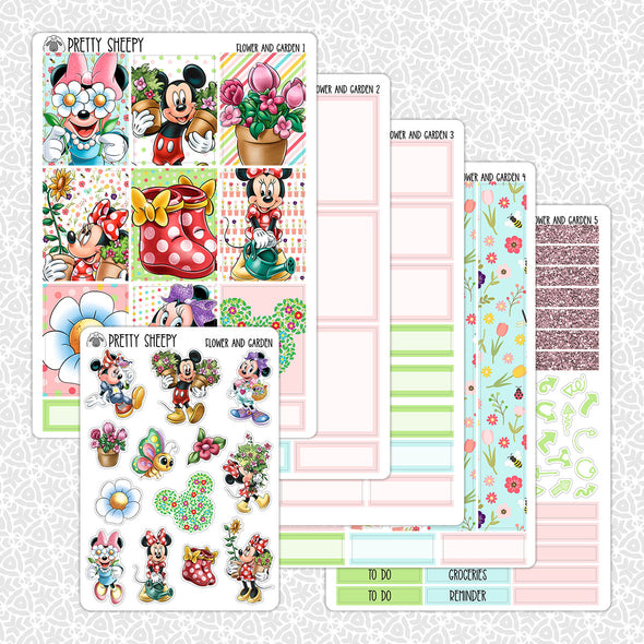 Flower & Garden  Weekly Planner Stickers Collection