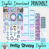 Foolish Mortals Printable Planner Stickers PNG Digital Download Weekly Vertical Kit