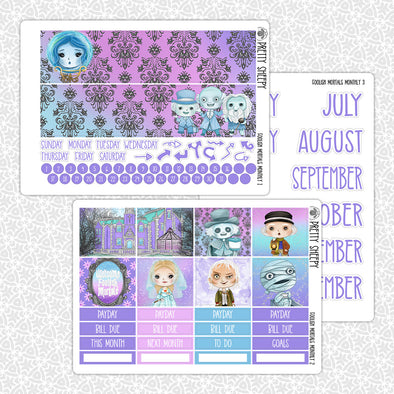 Foolish Mortals Monthly Kit for EC Planner | Monthly Planner Stickers