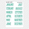 French Quarter Monthly Kit for EC Planner | Monthly Planner Stickers