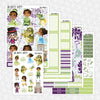 Frog Princess Printable Planner Stickers PNG Digital Download Weekly Vertical Kit
