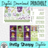 Frog Princess Printable Planner Stickers PNG Digital Download Monthly Kit