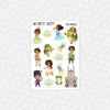 Frog Princess Weekly Planner Stickers Collection