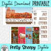 Frontierland Printable Planner Stickers PNG Digital Download Monthly Kit