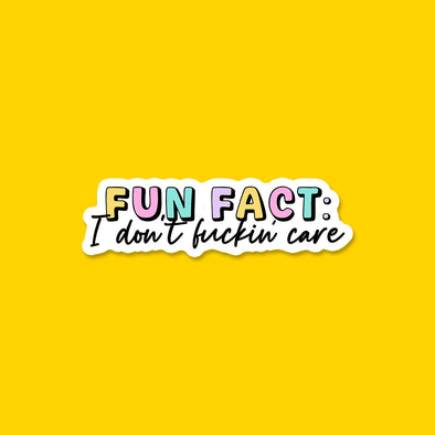 Fun Fact Sticker