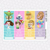 Galactic Birthday Monthly Kit for EC Planner | Monthly Planner Stickers