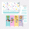 Galactic Birthday Printable Planner Stickers PNG Digital Download Monthly Kit