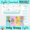 Galactic Birthday Printable Planner Stickers PNG Digital Download Monthly Kit