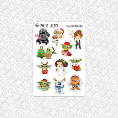 Galactic Christmas Stickers