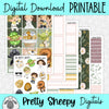 Galactic Easter Printable Planner Stickers PNG Digital Download Weekly Vertical Kit