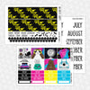 Galactic Home Printable Planner Stickers PNG Digital Download Monthly Kit