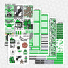 Galactic Party Printable Planner Stickers PNG Digital Download Weekly Vertical Kit