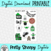 Galactic Party Printable Stickers PNG Digital Download