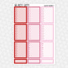 Galactic Valentine Weekly Planner Stickers Collection