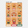 Gingerbread Clubhouse Weekly Planner Stickers Collection