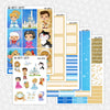 Glass Slipper Printable Planner Stickers PNG Digital Download Weekly Vertical Kit