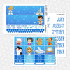 Glass Slipper Printable Planner Stickers PNG Digital Download Monthly Kit
