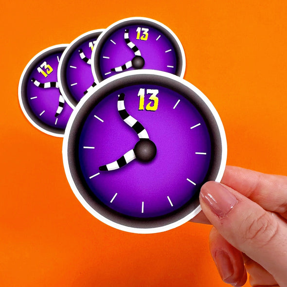 HM Clock Sticker Easy Peel Premium Vinyl Die Cut Sticker (Copy)