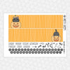 Halloween Cat Monthly Kit for EC Planner | Monthly Planner Stickers