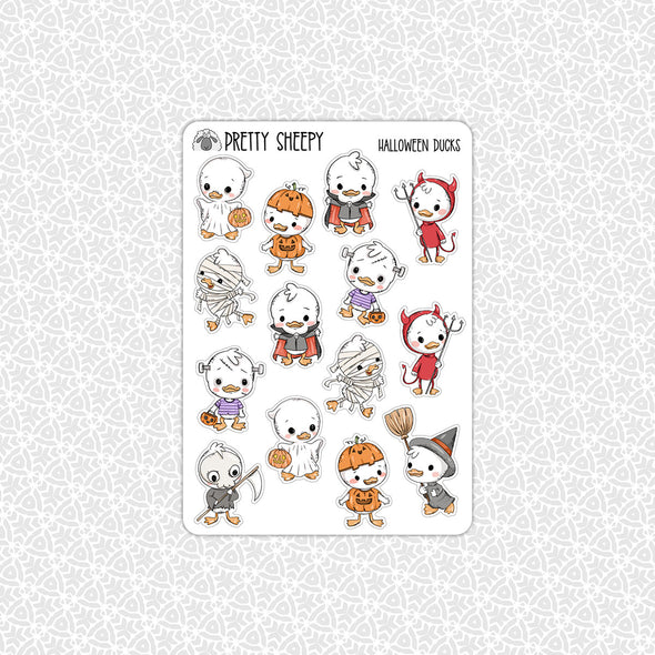 Halloween Ducks Stickers