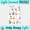 Halloween Goose Printable Stickers PNG Digital Download