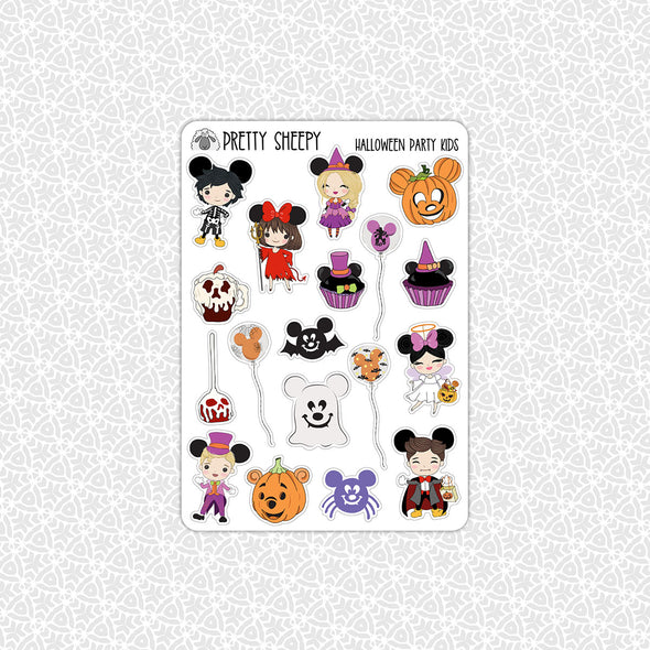 Halloween Party Kids Stickers