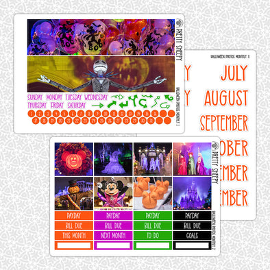 Halloween Photos Monthly Kit for EC Planner | Monthly Planner Stickers