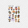 Halloween Princesses Stickers