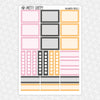 Halloween Treats Printable Planner Stickers PNG Digital Download Weekly Vertical Kit