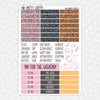 Halloween Treats Printable Planner Stickers PNG Digital Download Weekly Vertical Kit
