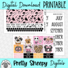 Halloween Treats Printable Planner Stickers PNG Digital Download Monthly Kit