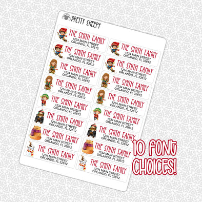 CUSTOM Christmas Address Labels | Wizarding Christmas