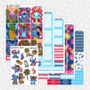 Hawaiian Holiday Printable Planner Stickers PNG Digital Download Weekly Vertical Kit