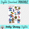 Hawaiian Holiday Printable Stickers PNG Digital Download