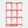 Horror Heroes Weekly Planner Stickers Collection