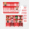Horror Heroes Printable Planner Stickers PNG Digital Download Monthly Kit