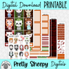 Horror Kitties Printable Planner Stickers PNG Digital Download Weekly Vertical Kit