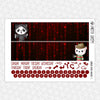 Horror Kitties Printable Planner Stickers PNG Digital Download Monthly Kit