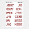 Horror Kitties Printable Planner Stickers PNG Digital Download Monthly Kit
