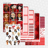 Horror Princesses Printable Planner Stickers PNG Digital Download Weekly Vertical Kit