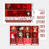 Horror Princesses Printable Planner Stickers PNG Digital Download Monthly Kit