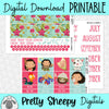 How Far I'll Go Printable Planner Stickers PNG Digital Download Monthly Kit