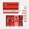 Hugs & Kisses Printable Planner Stickers PNG Digital Download Monthly Kit