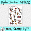 Hugs & Kisses Printable Stickers PNG Digital Download