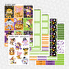 Hundred Acre Halloween Printable Planner Stickers PNG Digital Download Weekly Vertical Kit