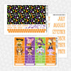 Hundred Acre Halloween Printable Planner Stickers PNG Digital Download Monthly Kit